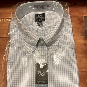 Jos A Bank 18.5” 34/35 Traditional Fit Button Down Shirt